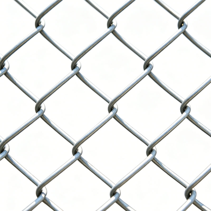 Galvanized diamond-pattern chain-link wire mesh